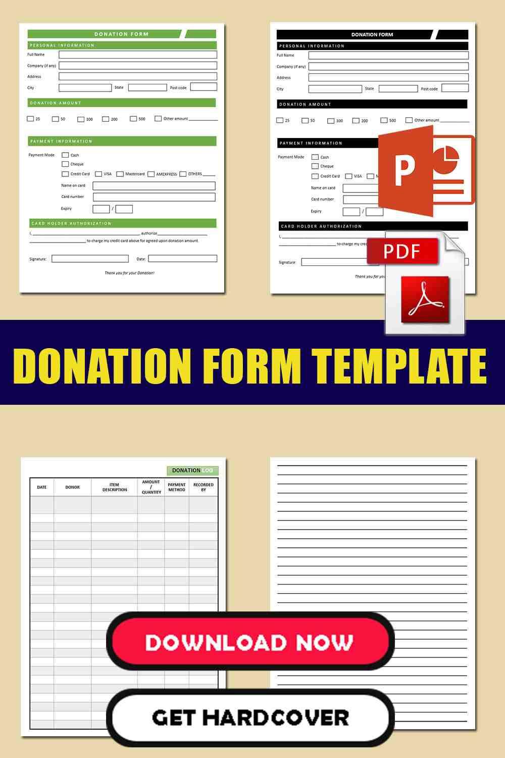 Fundraising Donation Form Template 